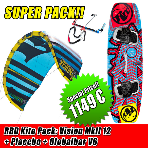 Rrd - KITE PACK VISION 12 MK2+PLACEBO + Barra V6 1149€
