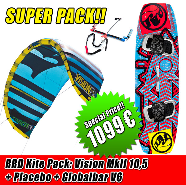 Rrd - KITE PACK VISION 10.5 MK2+PLACEBO + Barra V6 1099€