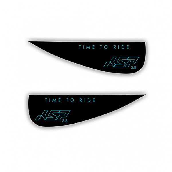 KSP - Coppia Pinnette Wakestyle in G-10 e Policarbonato per Tavole Kite