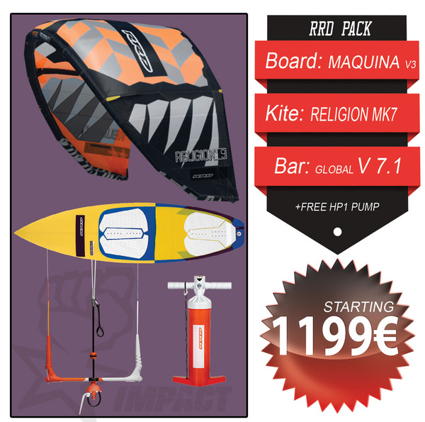 Rrd - KITE WAVE PACK Religion Mk7 + Maquina V3 + Global Bar V 7.1 + Free Pump HP1