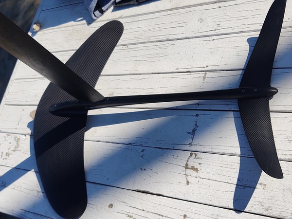 altra - Ketos Hydrofoil full carbon ( Moses come Onda 633) Kool 1200 cm2 + mast da 90cm + stabilo m tavola 118