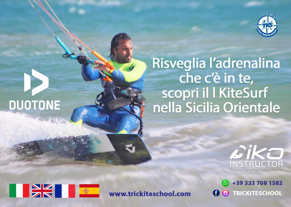 Duotone - Scuola lezioni kitesurf trickite school sicilia orientale