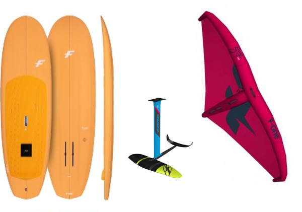 F-One - F-One PACCHETTO WING-FOIL WING SUP FONE ROKET 7.8 128 LT MUST 65CM CON GRAVITY 2200 SWING 4.2