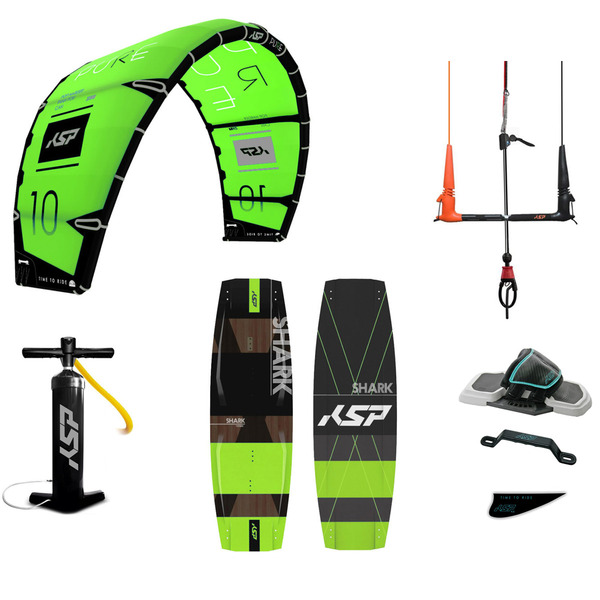 KSP - Pacchetto Freestyle Completo Kite + Barra + Tavola + Pompa