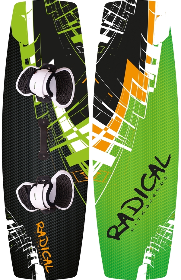 Radical Kiteboards - Allround-/ Lightwind Kiteboard 138x44 cm, complete