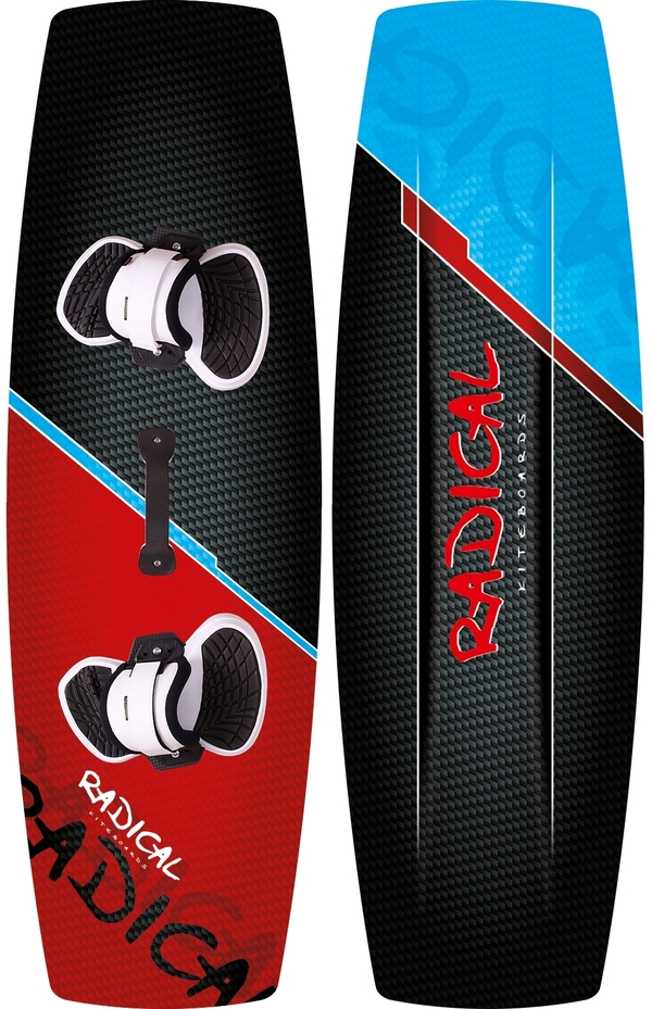 Radical Kiteboards - Allround-Kiteboard, 138x44 cm, Carbon