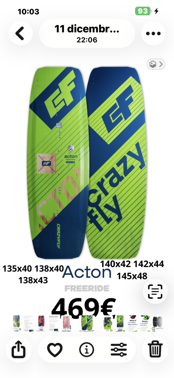 Crazyfly - Acton 2023 138/43 Nuova e Completa