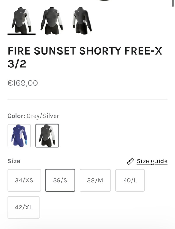 Prolimit - FIRE SUNSET SHORTY FREE-X 3/2