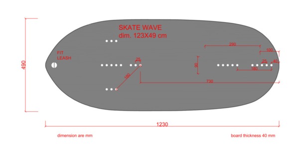 Groove - Wave skate 120 cm