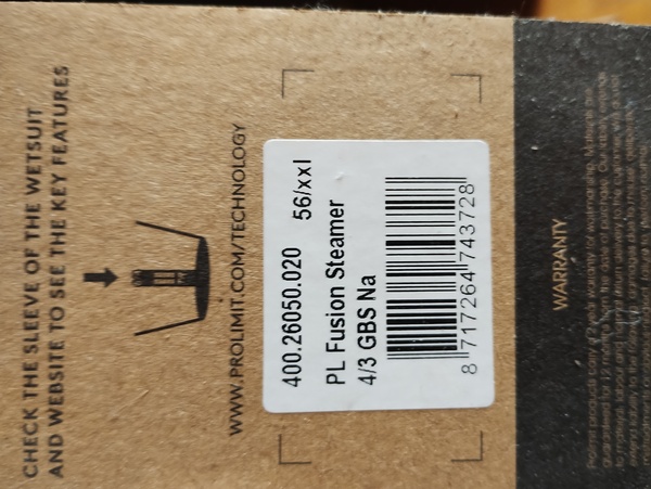 Prolimit - MUTA PROLIMIT Fusion Steamer Backzip 4/3 